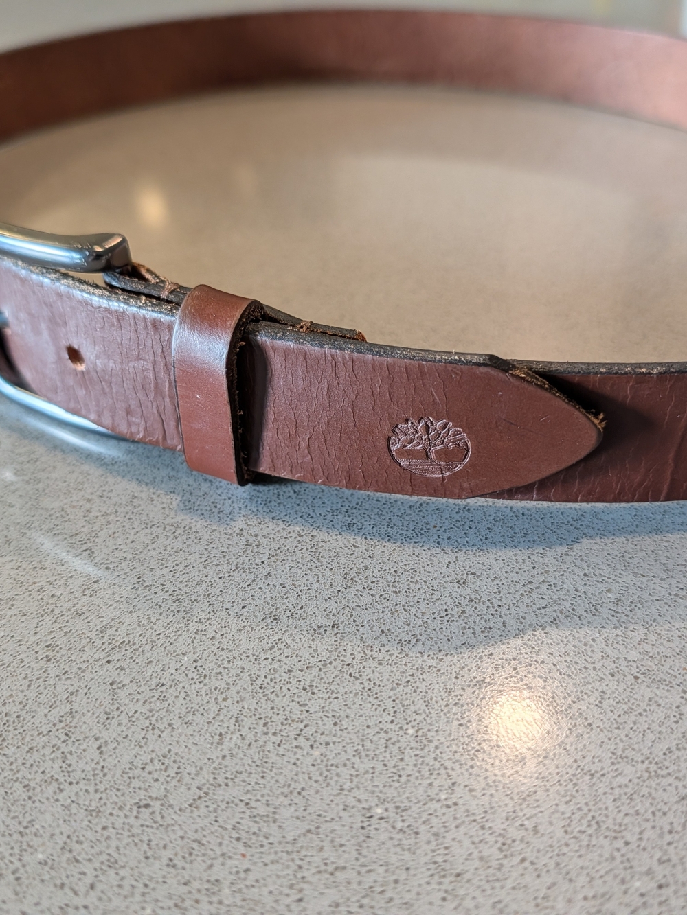Timberland Brown Leather Belt for Men